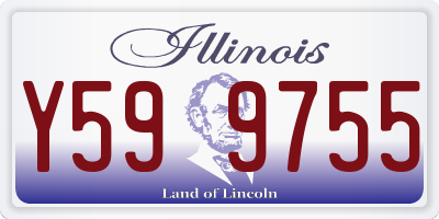 IL license plate Y599755