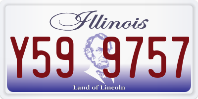 IL license plate Y599757