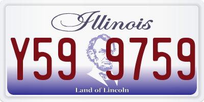 IL license plate Y599759