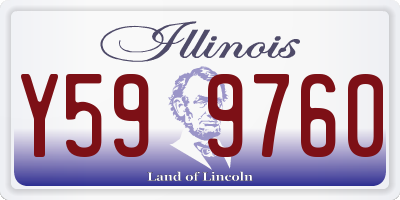 IL license plate Y599760