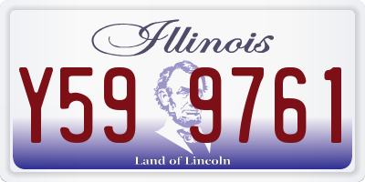 IL license plate Y599761