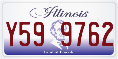 IL license plate Y599762