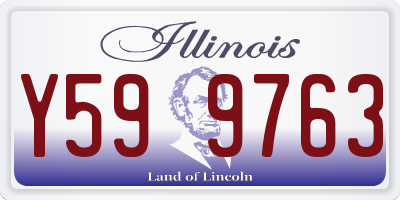 IL license plate Y599763
