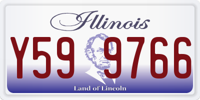 IL license plate Y599766