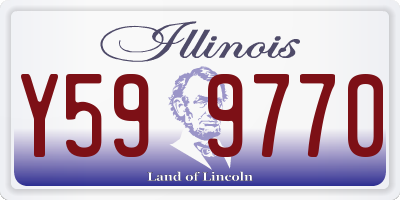 IL license plate Y599770