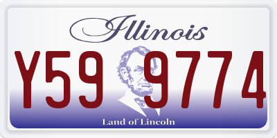 IL license plate Y599774