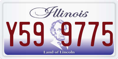 IL license plate Y599775