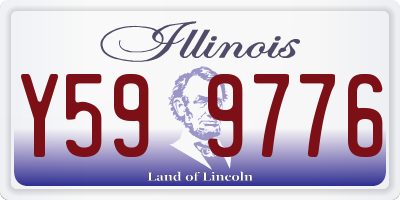 IL license plate Y599776