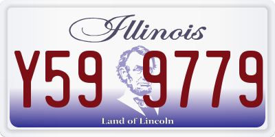 IL license plate Y599779