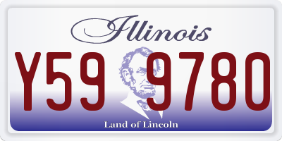 IL license plate Y599780