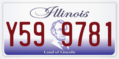 IL license plate Y599781