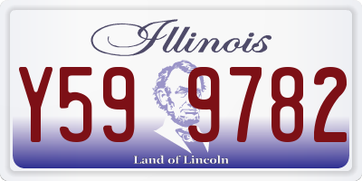 IL license plate Y599782