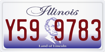 IL license plate Y599783
