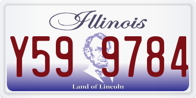 IL license plate Y599784