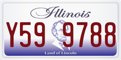 IL license plate Y599788