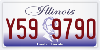 IL license plate Y599790