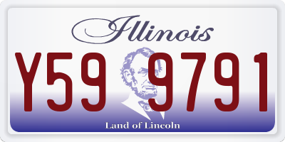 IL license plate Y599791