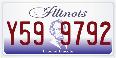 IL license plate Y599792