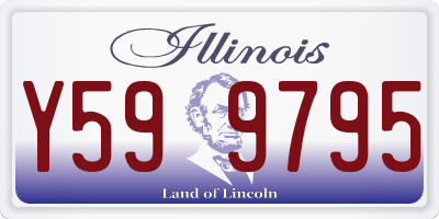 IL license plate Y599795