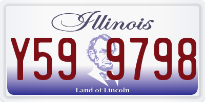IL license plate Y599798