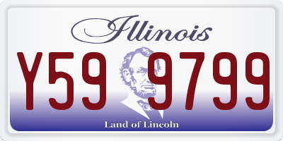 IL license plate Y599799