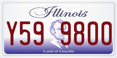 IL license plate Y599800