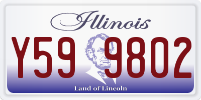 IL license plate Y599802