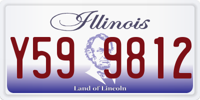 IL license plate Y599812