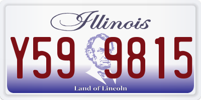 IL license plate Y599815