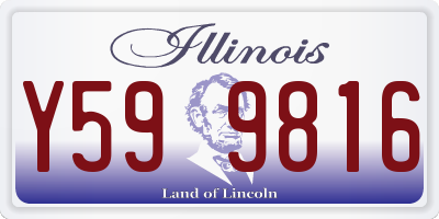 IL license plate Y599816