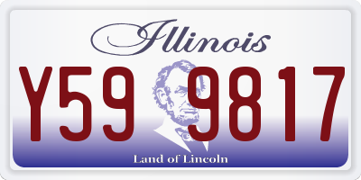 IL license plate Y599817