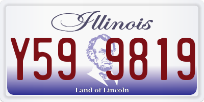 IL license plate Y599819