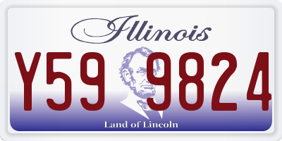 IL license plate Y599824