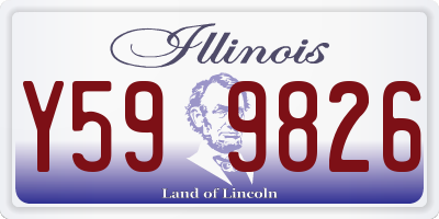 IL license plate Y599826