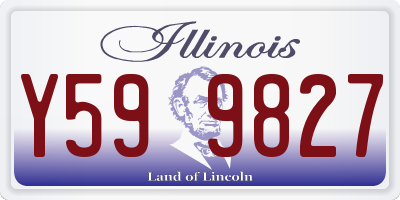 IL license plate Y599827