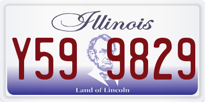IL license plate Y599829