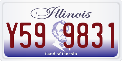 IL license plate Y599831