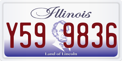 IL license plate Y599836