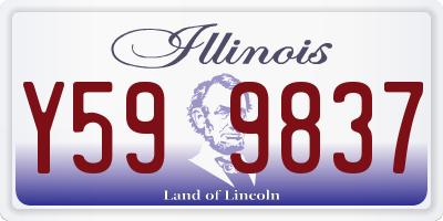 IL license plate Y599837