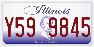 IL license plate Y599845