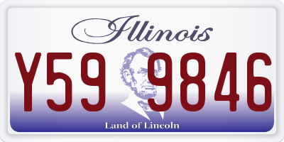 IL license plate Y599846