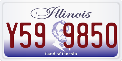 IL license plate Y599850