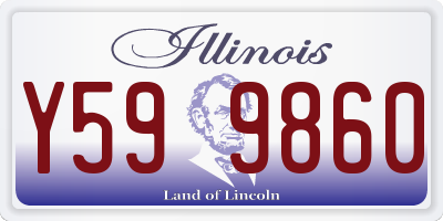IL license plate Y599860