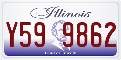 IL license plate Y599862