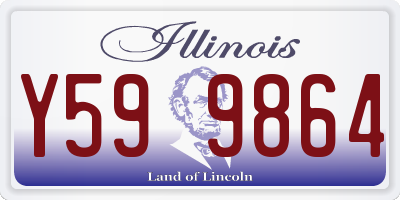 IL license plate Y599864