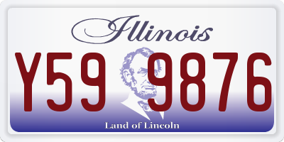 IL license plate Y599876