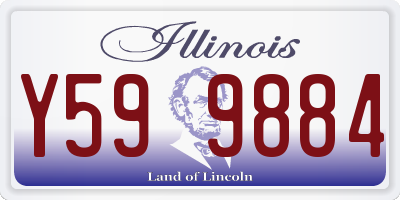 IL license plate Y599884