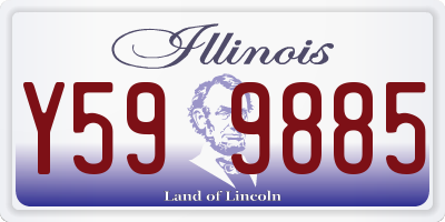 IL license plate Y599885