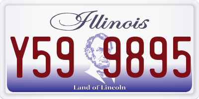 IL license plate Y599895
