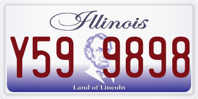 IL license plate Y599898